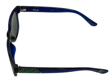 Load image into Gallery viewer, Share Fila Big Kids Navy Soft Square Plastic Sunglass SF1291. 47mm