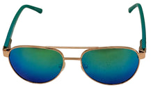 Load image into Gallery viewer, Share Fila Big Kids Gold Metal Aviator Sunglass, Blue Mirror Lens SF1157 50mm