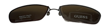 Load image into Gallery viewer, Guess Mens Eyeglass Rectangle / Polarized Clip Sunglass 1331 Brown Plastic. 50mm
