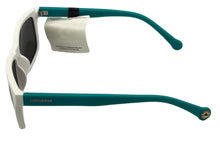 Load image into Gallery viewer, Converse Mens Matte White Blue Plastic Rectangle Sunglass, Smoke Lens H062