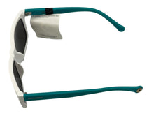 Load image into Gallery viewer, Converse Mens Matte White Blue Plastic Rectangle Sunglass, Smoke Lens H062