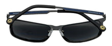 Load image into Gallery viewer, Converse Gun Blue Mens Metal Sunglass Rectangle , Smoke Lens H077