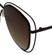 Load image into Gallery viewer, Isaac Mizrahi Womens Rose Gold Square Open Front Metal Sunglass IM31262 RO