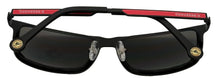Load image into Gallery viewer, Converse Black Mens Metal Sunglass Rectangle , Smoke Lens H077