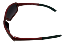 Load image into Gallery viewer, Perry Ellis Mens Sunglass Red Plastic Sport Wrap, Smoke Gradient Lens PE10 5