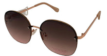 Load image into Gallery viewer, Isaac Mizrahi Womens Rose Gold Round Rimless Sunglass IM31265 RG
