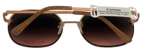 Load image into Gallery viewer, Isaac Mizrahi Womens Rose Gold Round Rimless Sunglass IM31265 RG