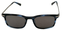 Load image into Gallery viewer, John Varvatos Mens Blue Horn Plastic Rectangle Sunglass, V539. 55mm