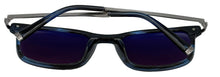 Load image into Gallery viewer, John Varvatos Mens Blue Horn Plastic Rectangle Sunglass, V539. 55mm