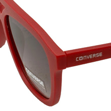 Load image into Gallery viewer, Converse Mens Matte Red Plastic Rectangle Top Brow Aviator Sunglass, Gradient Lens H108