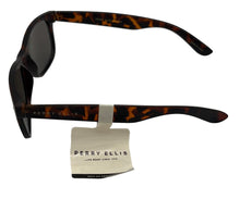 Load image into Gallery viewer, Perry Ellis Sunglass Matte Brown Plastic Rectangle, Flash Lens. PE93 1