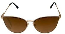 Load image into Gallery viewer, Esprit Womens Gold Metal Black Cateye Sunglass ET39065. 584 Esprit