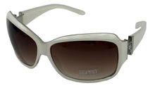 Load image into Gallery viewer, Esprit Women's Sunglasses ET19295 536 Plastic Rectangle Wrap White/Silver/Smoke