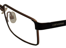 Load image into Gallery viewer, Converse Big Kids Rectangle Brown Metal Eyewear Frame K008 49mm