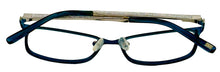 Load image into Gallery viewer, Jones New York Unisex Teal Metal Soft Rectangle Eyewear Frame, J494 52 mm