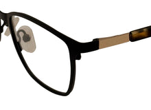 Load image into Gallery viewer, Share Jones New York Men's Brown Square Metal Eyewear Frame J149 49mm