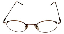 Load image into Gallery viewer, Bob Mackie Mens Bronze Oval Metal Reading Glass Frame. BM 773. 48mm. 2.5X