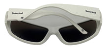 Load image into Gallery viewer, Timberland Mens White Plastic Rectangle Wrap Sunglass, Blue Mirror TB7292. 21C