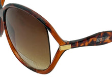 Load image into Gallery viewer, Kenneth Cole Reaction Womens Plastic Sunglass Tortoise Brown, KC1231 56F