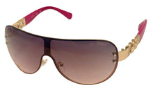 Load image into Gallery viewer, Guess Mens Gold Shield Sunglasses, Violet Gradient Lens. GO00037. 32U