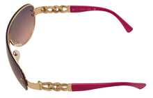 Load image into Gallery viewer, Guess Mens Gold Shield Sunglasses, Violet Gradient Lens. GO00037. 32U