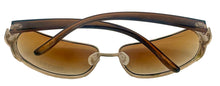Load image into Gallery viewer, Esprit Womens Sunglass Gold Brown Metal Rectangle, Brown Gradient Lens 19238 565
