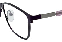 Load image into Gallery viewer, Jones New York Men's Purple Square Metal Eyewear Frame J149 49mm