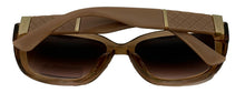 Load image into Gallery viewer, Guess Sunglass Womens Crystal Brown Soft Square Plastic Gradient Lens GO0051 45F
