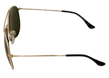 Load image into Gallery viewer, Timberland Sunglass Mens S Gold Metal Aviator Solid Green Lens TB7181 32N