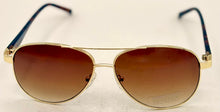 Load image into Gallery viewer, Kenneth Cole Reaction Sunglass Gold Metal Rimless Aviator KC1280. 32F