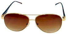 Load image into Gallery viewer, Kenneth Cole Reaction Sunglass Gold Metal Rimless Aviator KC1280. 32F