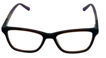 Load image into Gallery viewer, Jones New York Womens Rectangle Brown Plastic Eyewear Frame J236. 48mm