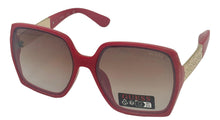 Load image into Gallery viewer, Guess Sunglass Womens Red Oversized Square Plastic, Gradient Lens GO00031. 66F
