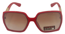 Load image into Gallery viewer, Guess Sunglass Womens Red Oversized Square Plastic, Gradient Lens GO00031. 66F