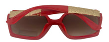 Load image into Gallery viewer, Guess Sunglass Womens Red Oversized Square Plastic, Gradient Lens GO00031. 66F
