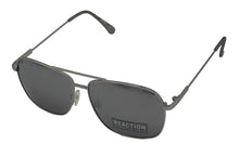 Load image into Gallery viewer, Kenneth Cole Rectangle Aviator Mens Silver Metal Sunglass, Silver Flash KC1371. 9C
