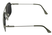Load image into Gallery viewer, Kenneth Cole Rectangle Aviator Mens Silver Metal Sunglass, Silver Flash KC1371. 9C