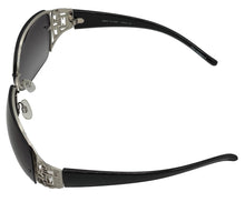 Load image into Gallery viewer, Esprit Womens Sunglass Silver Black Rectangle, Smoke Gradient Lens ET19287 505