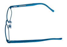 Load image into Gallery viewer, Lucky Brand Mens Ophthalmic Eyeglass Rectangle Blue Metal Zipper 47mm