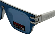 Load image into Gallery viewer, Guess Mens Blue White Rectangle Sunglasses, Blue Gradient Lens. GO00061. 21V