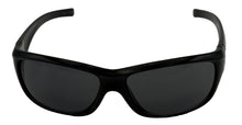 Load image into Gallery viewer, Perry Ellis Mens Sunglass Black Rectangle Plastic Wrap, Smoke Lens PE02 1