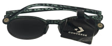 Load image into Gallery viewer, Converse Mens Round Plastic Aqua Tortoise Sunglass, Smoke Lens H067 Converse