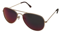 Load image into Gallery viewer, Tony Hawk Mens Sunglass Classic Gold Metal Aviator, Orange Mirror Lens TH47 1