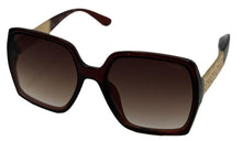 Load image into Gallery viewer, Guess Sunglass Womens Havana Oversized Square Plastic Gradient Lens GO00031. 48F