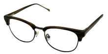 Load image into Gallery viewer, Lucky Big Kids Stainless Steel Square Metal Eyewear Frame. D806 Olive Horn. 47mm