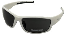 Load image into Gallery viewer, Timberland Mens White Rectangle Wrap Plastic Sunglass, Smoke Lens TB7171 21A