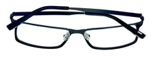 Load image into Gallery viewer, Jones New York Mens Rectangle Mens Blue Stainless Steel Metal Eyewear Frame, J354 58mm