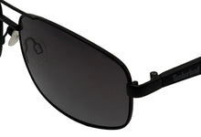 Load image into Gallery viewer, Timberland Sunglass Mens Black Rectangle Aviator, Smoke Mirror Lens TU00024. 2B