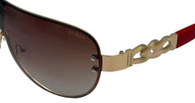 Load image into Gallery viewer, Guess Mens Gold Shield Sunglasses, Violet Gradient Lens. GO00037. 32G