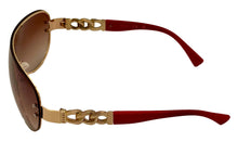 Load image into Gallery viewer, Guess Mens Gold Shield Sunglasses, Violet Gradient Lens. GO00037. 32G
